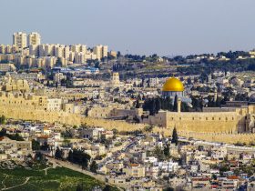 Cityscape of Jerusalem - the most famous place in Israel