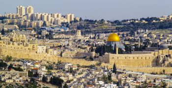 Cityscape of Jerusalem - the most famous place in Israel